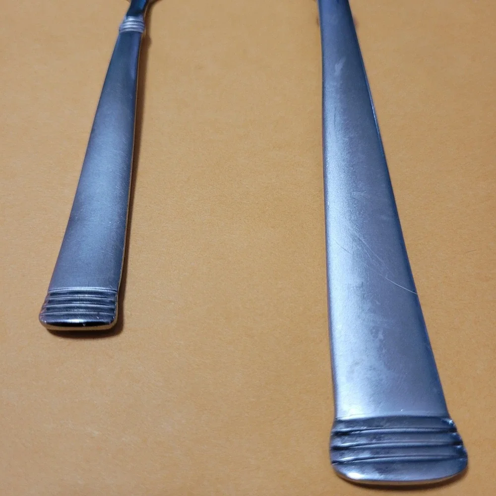 Wallace NAPOLI FROST Stainless Flatware‎ -- Serving Fork / Butter Knife Set